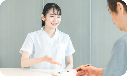 カウンセリング中の写真